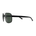 thumbnail image 3 of Air Force Luxury Classy Rectangular Officer Pilots Metal Sunglasses Black Green, 3 of 4