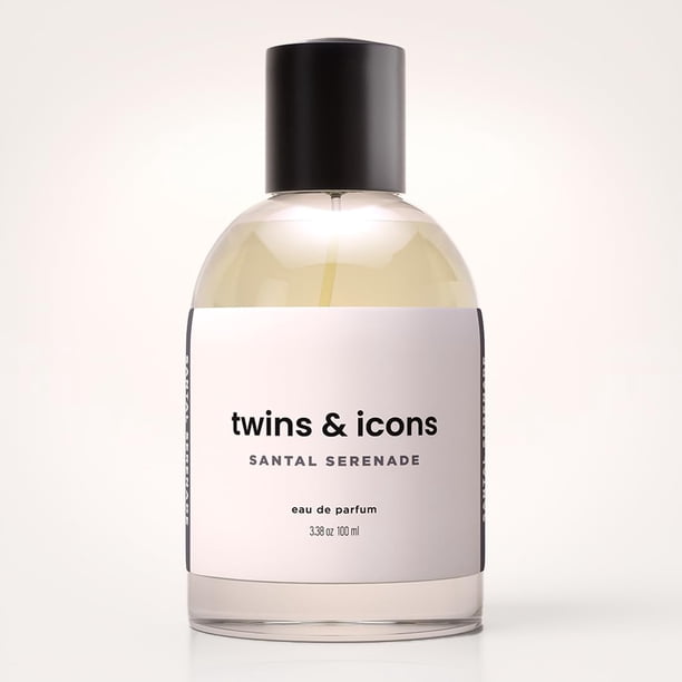 Perfumes para Hombre y Mujer Santal Serenade 100ml | Inspirado en el aroma de S33 de L.L | Notas Amaderadas, Cardamomo, Iris y Cuero | Larga Duración | Pefume Unisex para Toda Ocasion | TWINS & ICONS