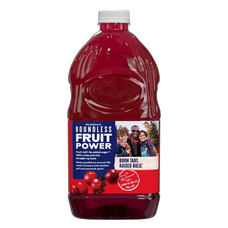 2 pack) Ocean Spray® 100% Juice Cranberry Juice Blend, 64 fl oz