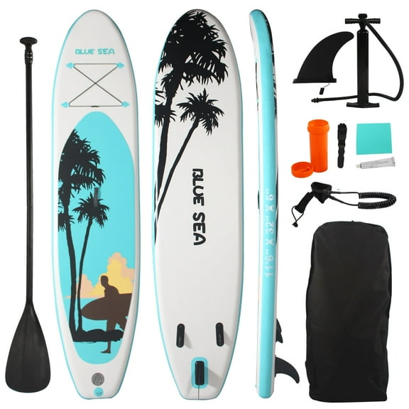 OZVMZQ 11ft Inflatable Paddle Board Stand up PaddleBoards with Premium SUP Accessories for Youth & Adults