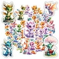 thumbnail image 3 of 35pcs-50pcs Colorful Dragon Stickers Fantasy Cute Animal Stickers for Suitcase Fridge Phone, 3 of 9