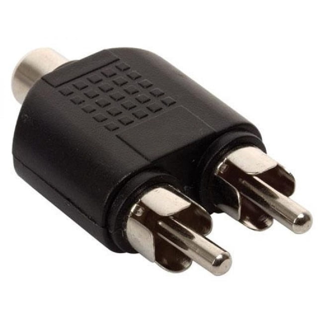 Adaptador 2 Plugs Rca Macho A Jack Rca Hembra Steren Steren 251-025