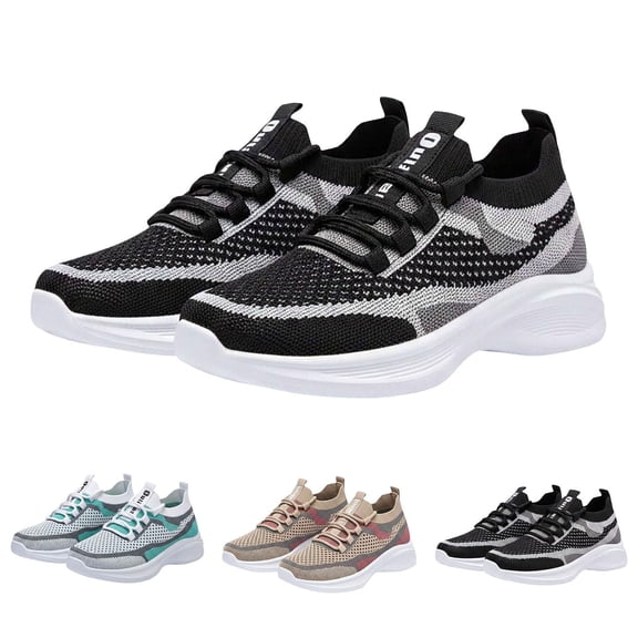 Womens Running Shoes -on Walking Tennis Sneakers Lightweight Breathable Casual Soft Sole Mesh Workout Sports Shoes