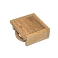 thumbnail image 5 of Teak Folding Drink Holder Insulated Drink Holder, 5 of 5