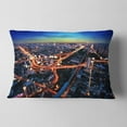 thumbnail image 2 of Designart Bangkok Expressway Aerial View - Throw Pillow - 12x20, 2 of 5