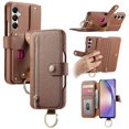 thumbnail image 1 of For Samsung Galaxy A25 5G (Global) (161.0 x 76.5 x 8.3mm) Case RFID Blocking Zipper Wallet PU Leathe, 1 of 5