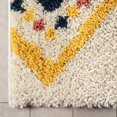 thumbnail image 3 of Well Woven Gigi Blaer Modern Kids Shag Moroccan Ivory Thick 5'3" x 7'3" Area Rug, 3 of 7