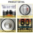 thumbnail image 6 of 60th Birthday Gifts for Men 60 Year Old 1964 Birthday Gift Ideas for Dad Husband 40oz Tumbler Cup With Handle, 6 of 6