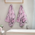 thumbnail image 3 of Coolnut Romantic Eiffel Towel Hand Towels 2 PCS, Valentine Bike Paris Kitchen Towel Ultra Soft and Highly Absorbent,Decorative Fingertip Face Towel for Bathroom Hotel, 28.3"x 14.4", 3 of 5