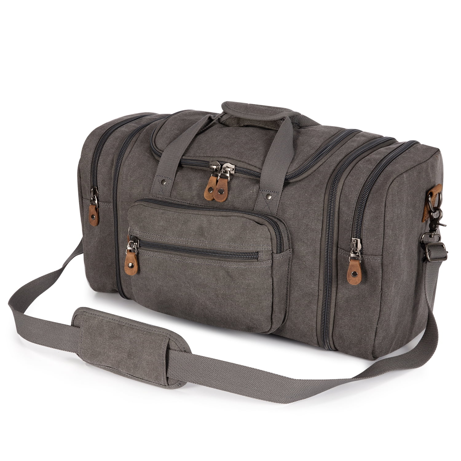 Plambag Unisex's Canvas Duffel Bag Oversized Travel Tote Luggage Bag by Plambag