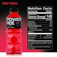 thumbnail image 2 of Powerade 049000403718 20 fl oz Fruit Punch Bottles, Pack of 24, 2 of 3