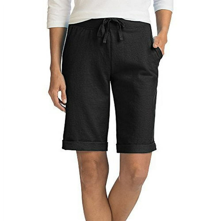 Hanes french terry bermuda shorts outlet