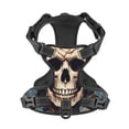 thumbnail image 4 of Lsque Vintage Leaf Flower Skull Dog Harness, No-Pull Pet Harness with 2 Leash Clips, Adjustable Soft Padded Dog Vest with Easy Control Handle for Large Dogs-X-Large, 4 of 9
