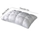 thumbnail image 3 of Almohada lavable de calidad hotelera para quienes duermen boca arriba, de lado o boca abajo | Alternativa de plumón retorcido con funda fresca al tacto | Almohada blanca para cama, 73 x 48 cm, 3 of 6