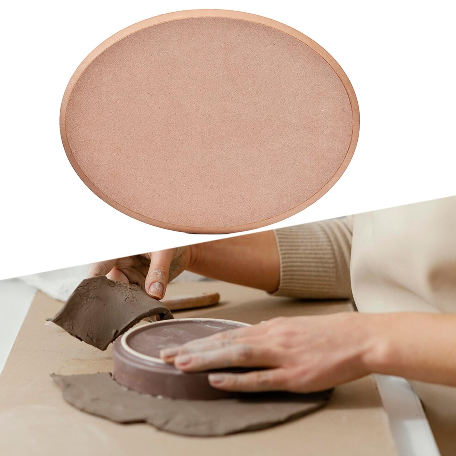 HOMYL Pottery Wheel Bats Holding Clay for Ceramic Arts Clay Making Pottery Supplies Oval 40cm