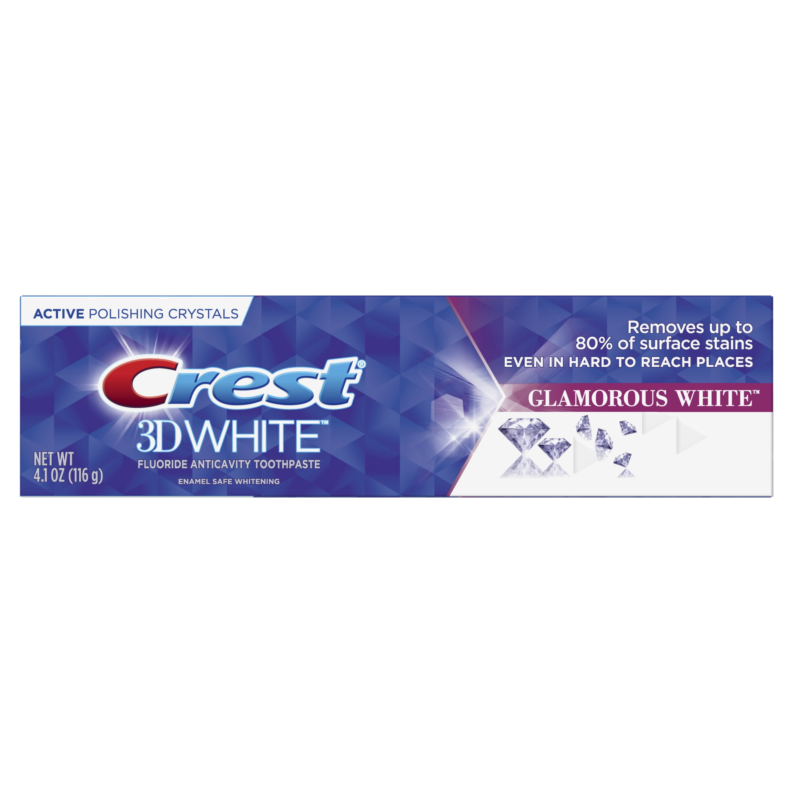 Crest 3D White, Whitening Toothpaste Glamorous White, 4.1 oz Walmart