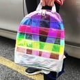 thumbnail image 2 of Clear Backpack Heavy Duty Shoulder Bag Outdoor Daypack Rucksack Purple, 2 of 8