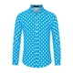 thumbnail image 5 of Camisa de vestir de botones de manga larga para hombre INSPIRE CHIC con estampado de lunares, tamaño L, casual, 5 of 7