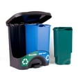 thumbnail image 3 of Recycle Trash Bins (Green/Blue, Double Bin), 3 of 3
