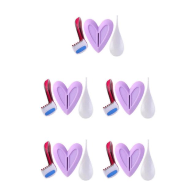 Maytalsory Shaver Shaping Tool for and Pubic Skin Hair Heart 5Set