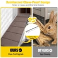 thumbnail image 6 of Aivituvin Rabbit Cage Indoor Outdoor Bunny Hutch on Wheels, 2 Story Wood Guinea Pig Cages with 2 Deeper Pull Out Trays, 6 of 11