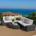 thumbnail image 1 of Karyn Outdoor 6-piece Grey Wicker Sofa Set, 1 of 6