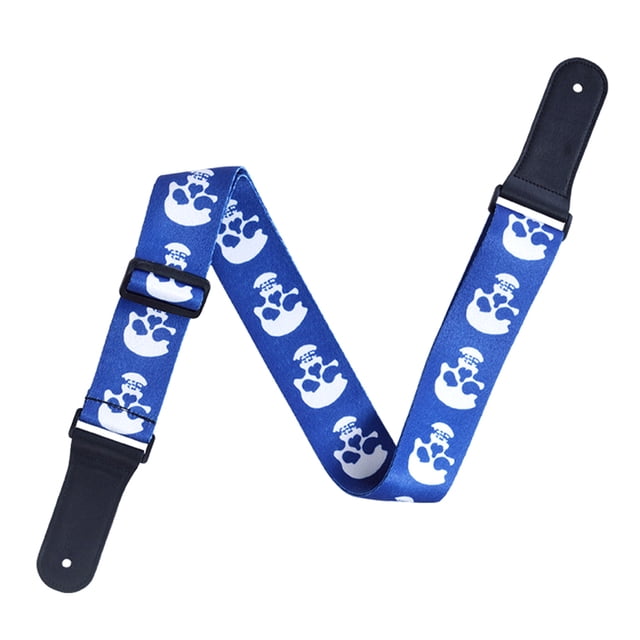 Correa de guitarra Bling Bling para guitarra acústica y eléctrica Azul + blanco 92 ~ 156 cm