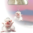 thumbnail image 2 of Cute Car Interior Acrylic Pendant Keychain Hanging Ornament Vehicle Accessory, 2 of 8