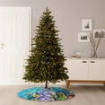 thumbnail image 7 of Daiia Corals and Tropical Fish Drawing Merry Christmas Tree Skirt , Xmas Large Lace-up Tree Skirt, Santa Snowflakes Rustic Home Decorations New Year Party Farmhouse Decor-48", 7 of 7