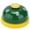 Yellow Base and Green Cover, variant on NFTIGB Pet Training Bell Portable Interactive Educational Dog Cat Bells Toys for Pet Training and Communication Yellow Base and Blue Cover 2.7 inches