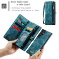 thumbnail image 5 of for Samsung Galaxy S25 Edge Premium PU Leather Folding Case, Multiple Card Slots Design, Wrist Strap Zipper Pocket Kickstand Magnetic Snap, Wireless Charging for Samsung Galaxy S25 Edge, Green, 5 of 9