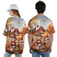 thumbnail image 5 of Thanksgiving American Shorthair Pilgrim Grateful, Thankful, Blessed Fall Welcome All Over Print 3D Baseball Shirt Cat Lover Kitten Owner Gifts Softball Sport - 00021, 5 of 6