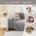 thumbnail image 3 of Funda de sofá MYSKY HOME 3, antideslizante, gris, 231 x 341 cm, 3 of 9