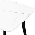 thumbnail image 4 of White Porcelain 63'' Dining Table, Adorns Kitchen & Leisure Areas, Easy To Assemble Ceramic Table In White, Industrial Style Quick Setup, 4 of 4