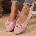 thumbnail image 5 of Gealkoca Women's Comfortable Flats Round Toe Flat Shoes for Women Bow Dressy Flats Shoes with Arch Support Insole Office Flats for Work, Party, Date, 5 of 9