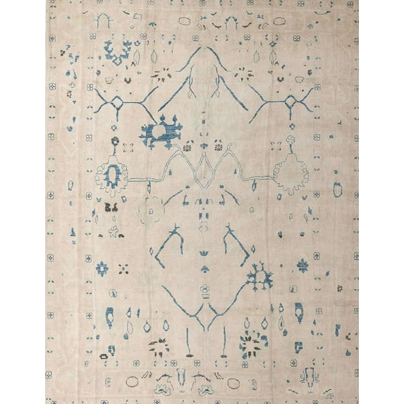 Ahgly Company Indoor Rectangle Abstract Tan Brown Oriental Area Rugs, 2' x 3'