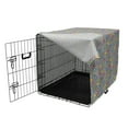thumbnail image 3 of Sea Animals Dog Crate Cover, Penguins Wearing Colored Party Hats Crowns Rows of Staring Penguins South Pole, Easy to Use Pet Kennel Cover Small Dogs Puppies Kittens, 7 Sizes, Multicolor, by Ambesonne, 3 of 6