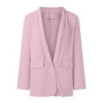 thumbnail image 3 of UPPADA Ladies Blazers Clearance Women's Blazer Business Solid Long Sleeve Suit Lapel Open Front Cardigan Long Sleeve Blazer Casual Jacket Coats, 3 of 8