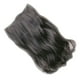thumbnail image 3 of Extensiones de cabello largo ondulado Ticfox 4 postizos con clip marrón oscuro, 3 of 12