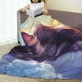 thumbnail image 6 of Cauagu Colorful Cloud Sleeping Cat Pattern Flannel Bed Blankets,Fleece Blanket Comfortable Air Conditioning Blanket for Sofa Bed Travel Couch & Living Room -60"x50", 6 of 8