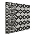 thumbnail image 3 of Trademark Fine Art 'Kuba Cloth Mat I Crop BW' Canvas Art by Wild Apple Portfolio, 3 of 4