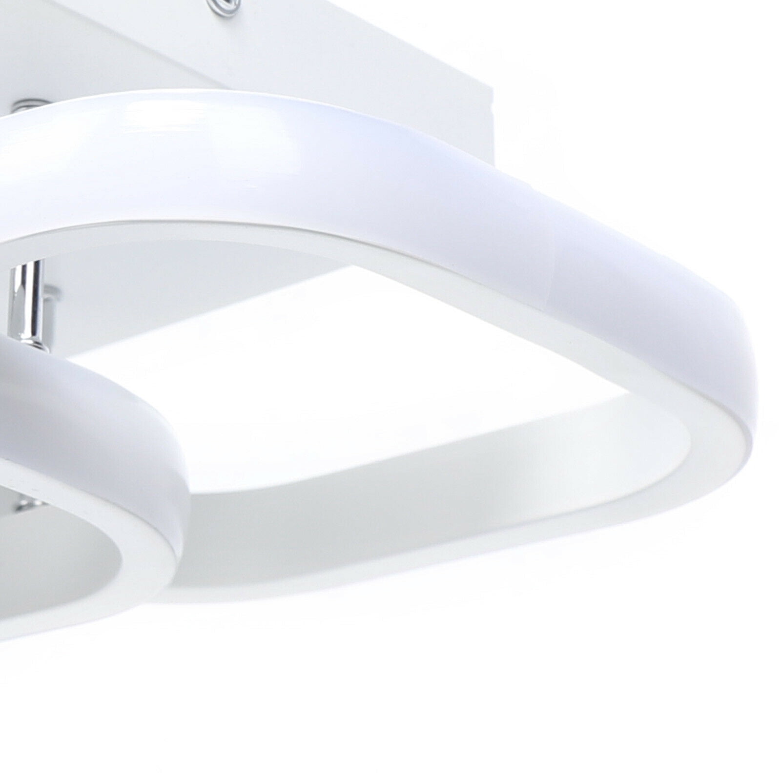 Modern Hallway LED Ceiling Light,Square Flush Mount Ceiling Lighting Fixture,Bathroom Mini 2 Head Acrylic Close to Ceiling Lamp Geometric Chandelier for Bedroom,Office,Living Room,Kitchen 22W