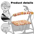 thumbnail image 5 of Jiueut Thanksgiving Rollator Seat and Back Rest Covers Pumpkin Walker Seat Covers for Seniors 2 Piece Outdoors and Street and Park Assistive Vehicle Cover for Women, 5 of 7