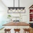 thumbnail image 4 of ACE-LIGHTS,5-Light Height Adjustable Farmhouse Chandeliers Ceiling Light(Bulbs Not Included) for Living Room,Dining Room,Kitchen,Tool Room,Garage(White), 4 of 8