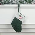 thumbnail image 7 of KCEHTA Christmas Stockings with Initials, Embroidered Knit Christmas Stocking Small Christmas Stockings Fireplace Hanging Knitted Christmas Stocking for Family Holiday Party Decor, 7 of 7