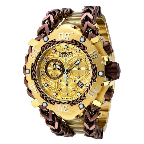Reserve Chronograph Quartz Gold Dial Men's Watch 36624 - Walmart.com