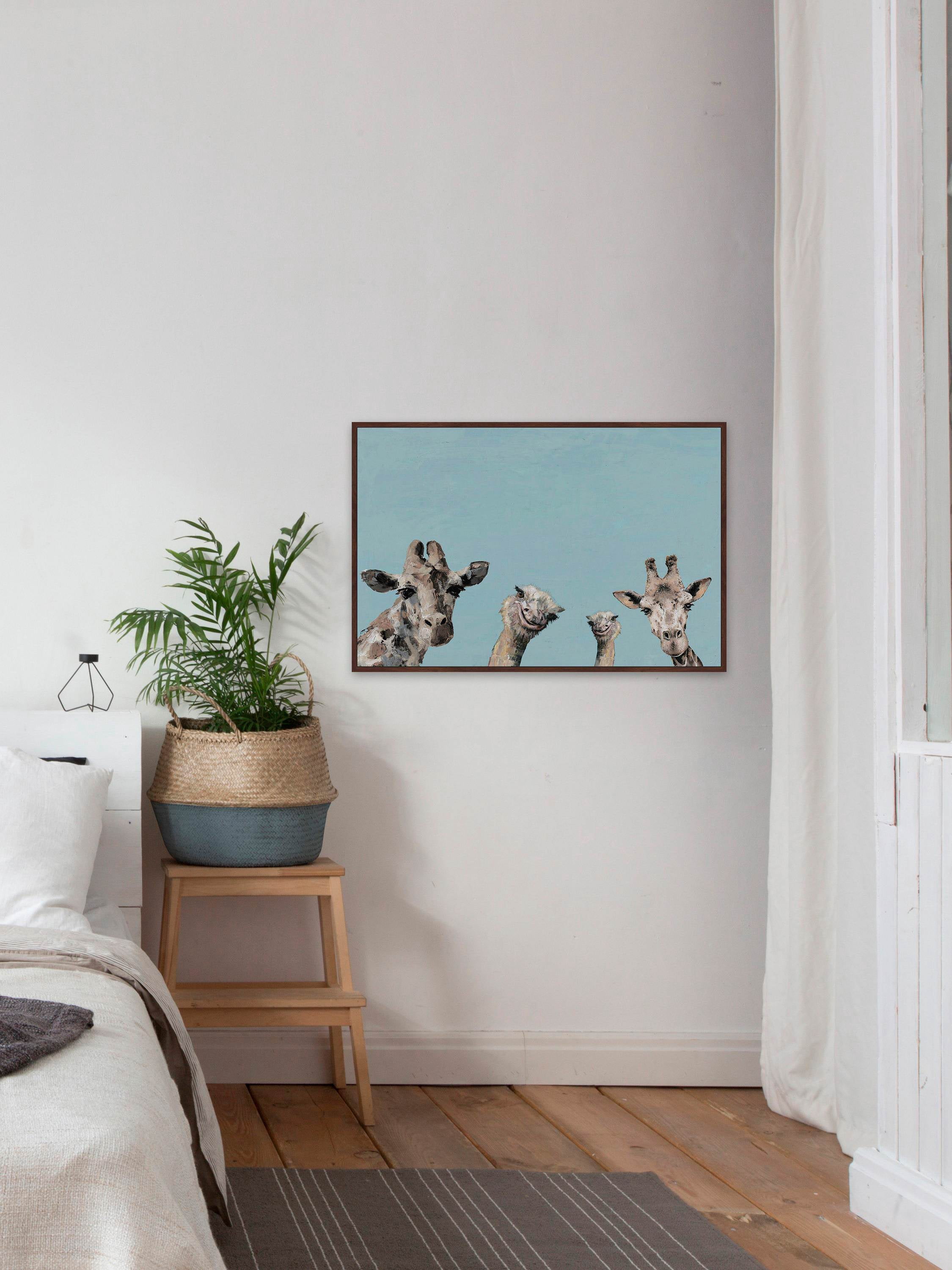 Time to Party! Floater Framed Painting Print on Canvas
