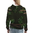 thumbnail image 7 of Uemuo Framed Greenery Wall Art Pattern Women's Hoodie with Eye-catching Drawstrings- Casual Pullover Hoodie with Kangaroo Pocket, Stylish Hooded Sweatshirt-Large, 7 of 7