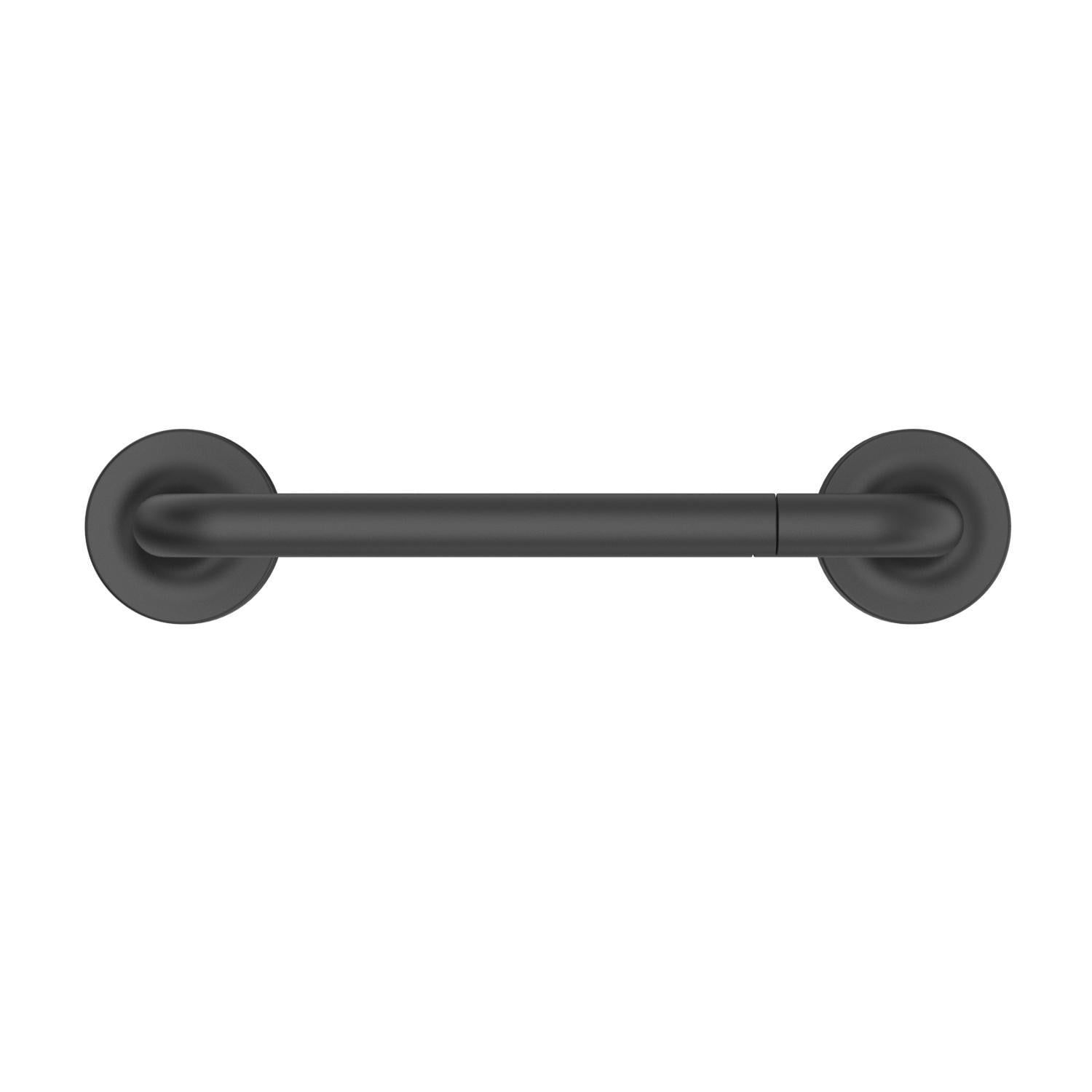 (2 pack) Better Homes & Gardens Brand Clean Modern Style Wall Mounted Toilet Paper Holder Matte Black Finish