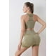 thumbnail image 5 of Ropa de yoga de cintura alta, pantalones de fitness de color melocotón, chaleco a prueba de golpes, sujetador deportivo ajustado, ropa interior, pantalones cortos de fitness, conjunto para mujer, 5 of 6